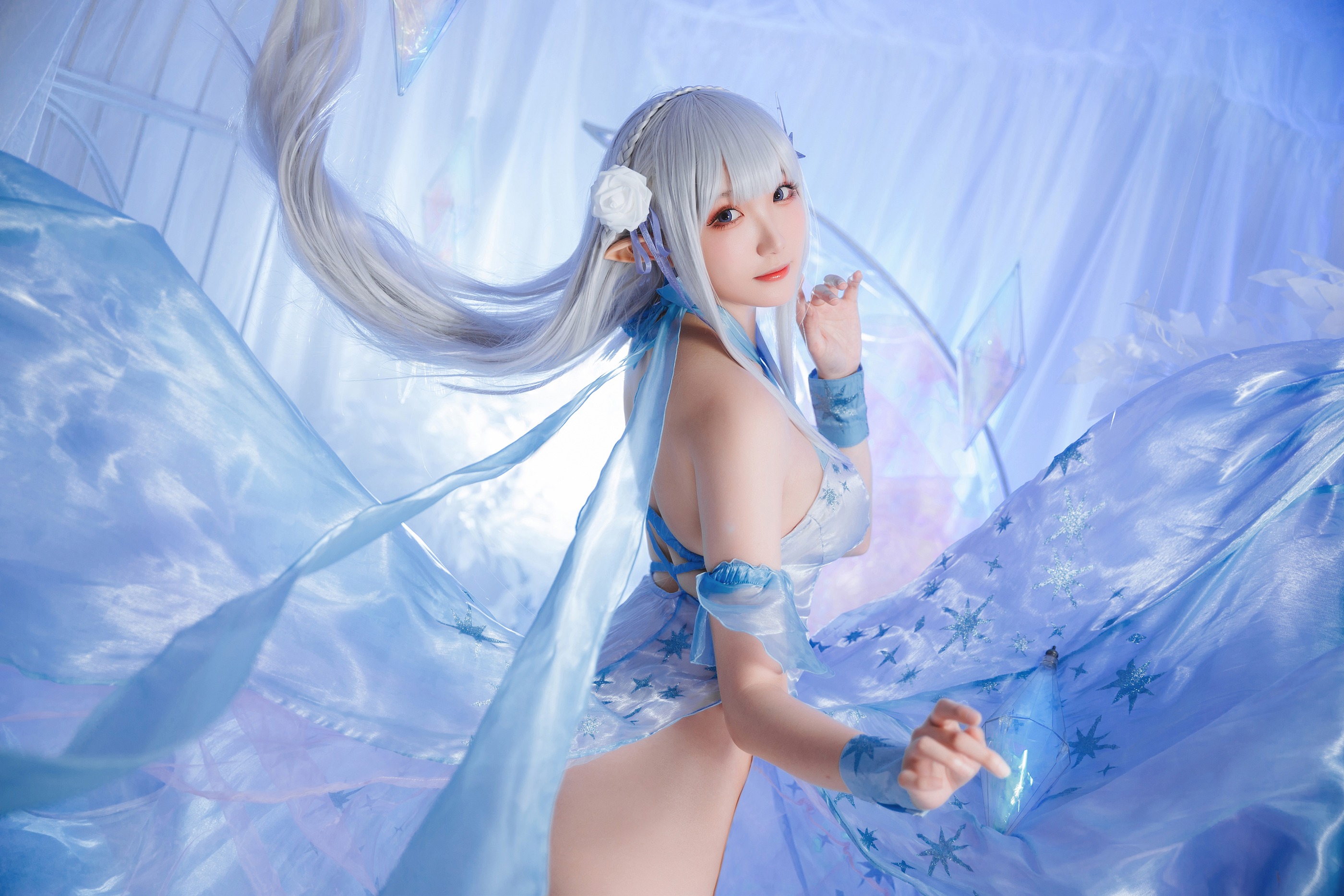 图片[1]-瓜希酱 – NO.049 爱蜜莉雅 水晶礼服 [28P]-XikXak